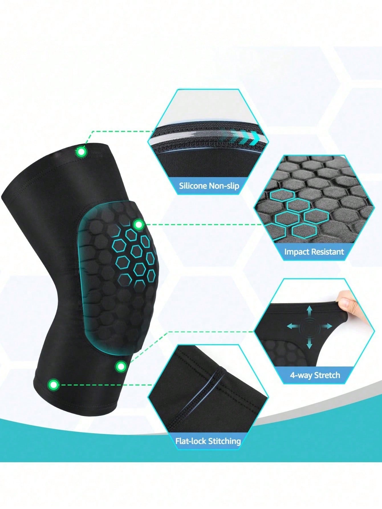 Sports Short Honeycomb Knee Pa - огляд і ціна Pilates Yoga Knee Pads