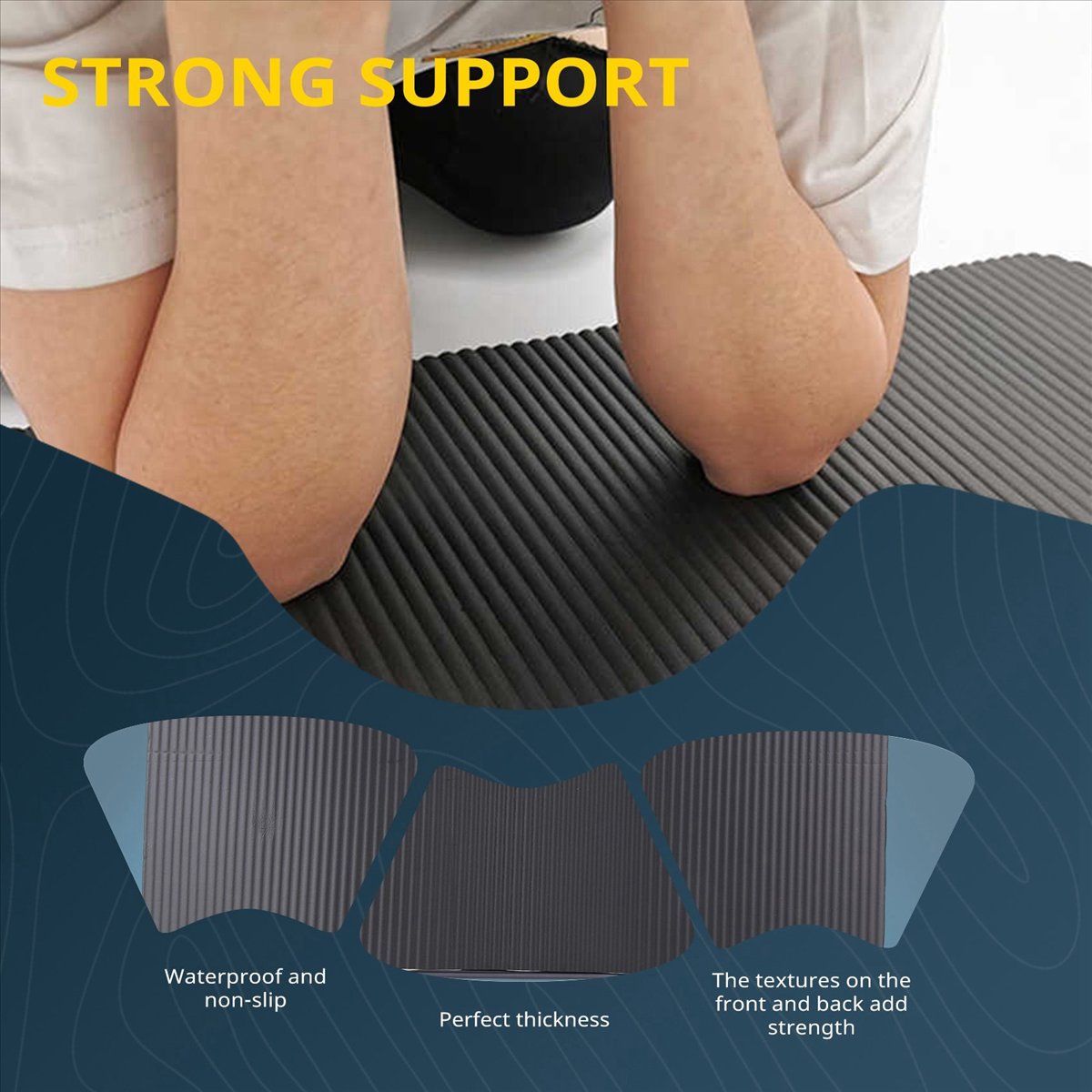 Doings 15MM Thick Yoga Mat Com - огляд і ціна Pilates Yoga Knee Pads