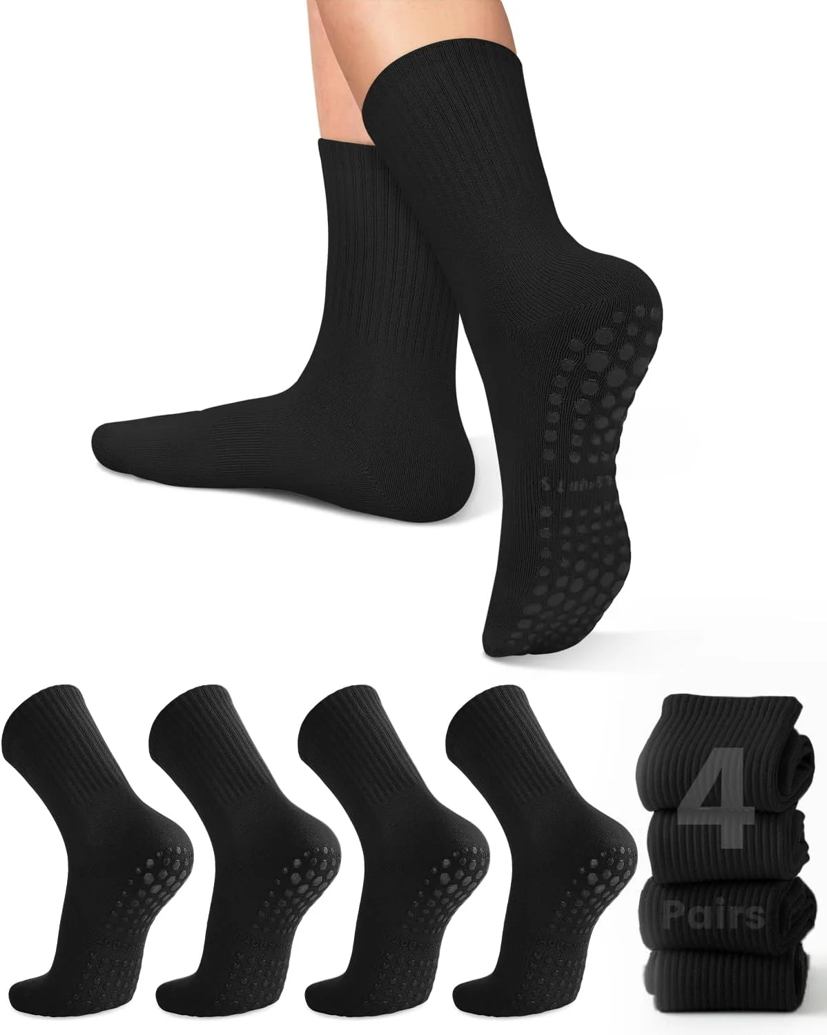 4 pairs of women's yoga socks, - огляд і ціна Pilates With Yoga