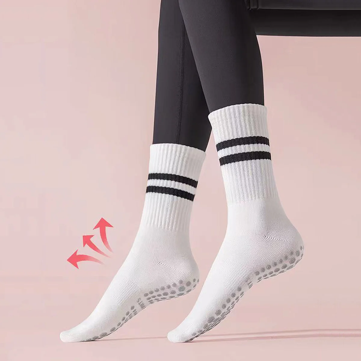 3 Pairs Long Yoga Socks with G - огляд і ціна Youtube Yoga Pilates