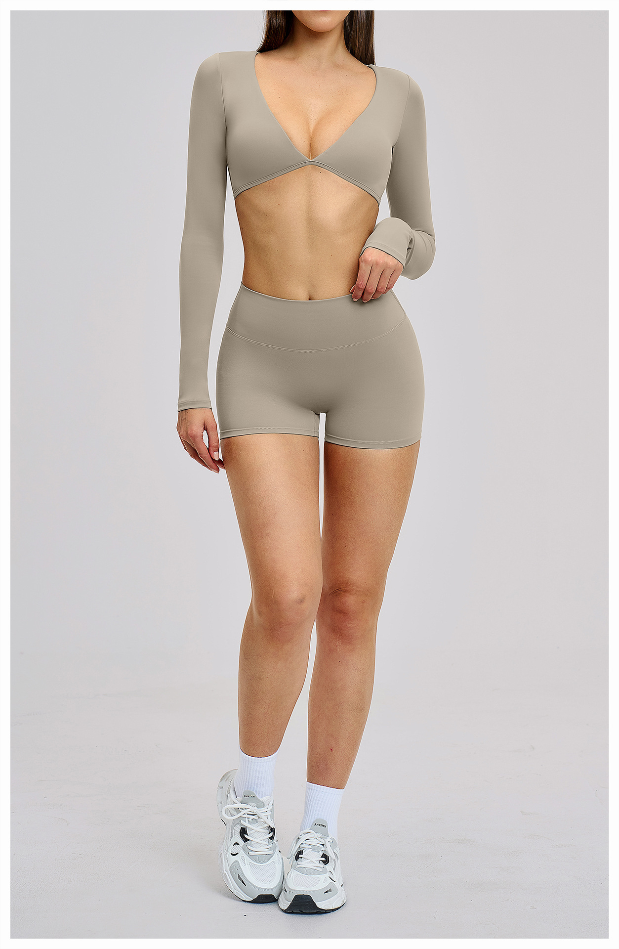 Sexy V-Neck Beautiful Back Hig - огляд і ціна Pilates Yoga Set