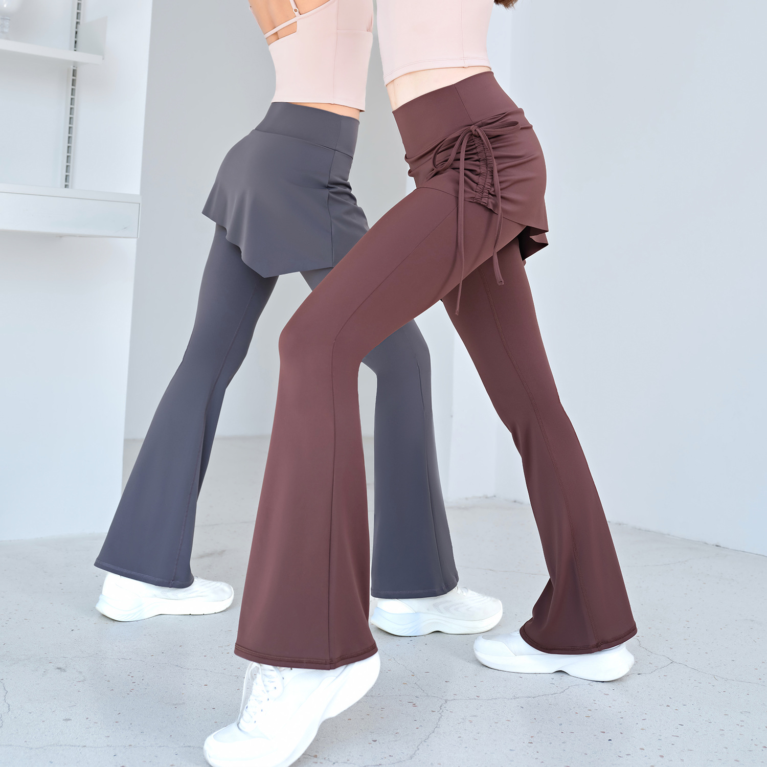 High Waist Flared Yoga Skort f - огляд і ціна Pilates Yoga Roma
